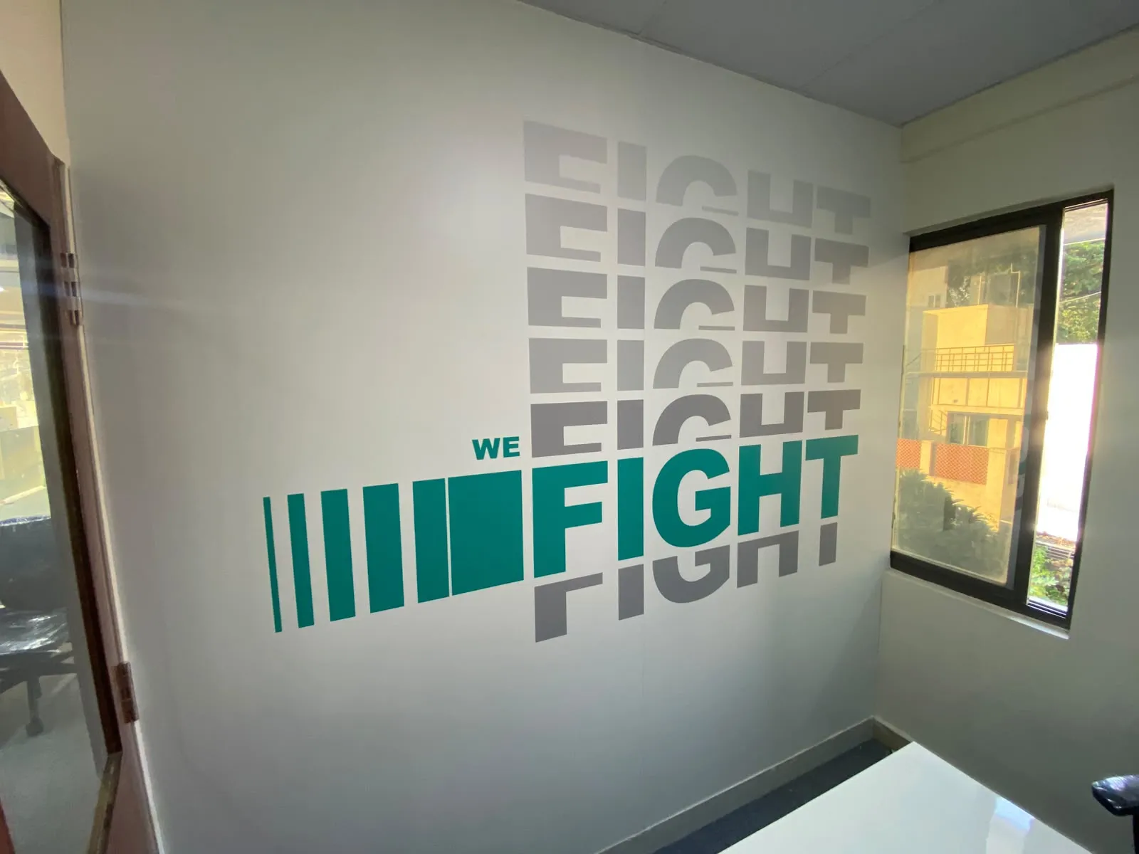 DTDC wall graphics signage bangalore